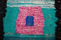 Marokkaanse Berber tapijt Boucherouite 140 x 225 cm