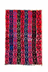 Marokkaanse Berber tapijt Boucherouite 135 x 205 cm