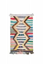 Marokkaanse Berber tapijt Boucherouite 120 x 210 cm