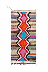 Marokkaanse Berber tapijt Boucherouite 130 x 260 cm