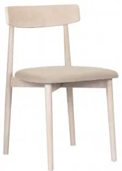Stoel - Ystad (witte eik/beige) - 2 stuks