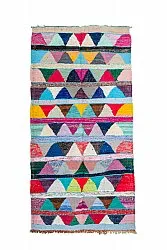 Marokkaanse Berber tapijt Boucherouite 135 x 265 cm