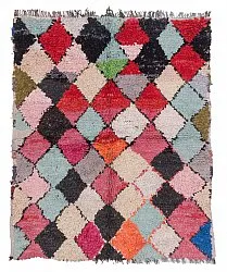 Marokkaanse Berber tapijt Boucherouite 150 x 120 cm