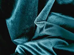 Gordijnen - Fluwelen gordijnen Marlyn (turkoois)