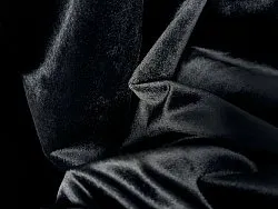 Gordijnen - Fluwelen gordijnen Marlyn (zwart)