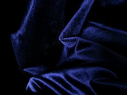 Gordijnen - Fluwelen gordijnen Marlyn (donkerblauw)