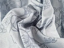 Gordijnen - Katoenen gordijn Minna (blauw)