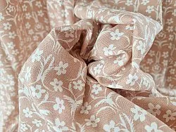 Gordijnen - Katoenen gordijn Ella (roos)