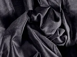 Gordijnen - Fluwelen gordijnen Juliet (zwart/donkerblauw)