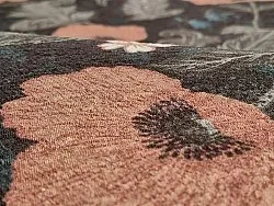 Rond vloerkleed - Poppy (zwart)