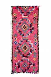 Marokkaanse Berber tapijt Boucherouite 260 x 105 cm