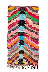 Marokkaanse Berber tapijt Boucherouite 125 x 250 cm