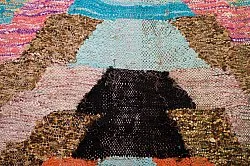 Marokkaanse Berber tapijt Boucherouite 125 x 250 cm