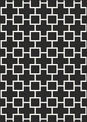 Vloerkleden voor binnen en buiten - Brussels Silver (zwart)