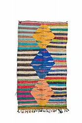 Marokkaanse Berber tapijt Boucherouite 135 x 230 cm