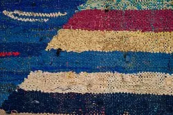 Marokkaanse Berber tapijt Boucherouite 135 x 230 cm