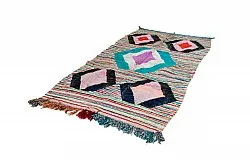 Marokkaanse Berber tapijt Boucherouite 140 x 255 cm