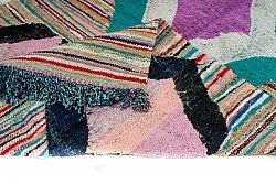 Marokkaanse Berber tapijt Boucherouite 140 x 255 cm