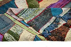Marokkaanse Berber tapijt Boucherouite 140 x 250 cm