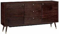 TV-meubel / Ladekast - Prime (walnoot/messing)