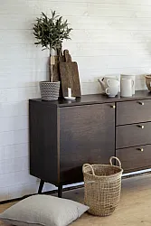 TV-meubel / Ladekast - Prime (walnoot/messing)