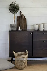 TV-meubel / Ladekast - Prime (walnoot/messing)