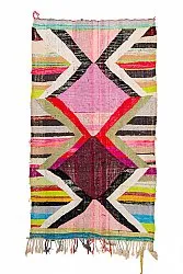 Marokkaanse Berber tapijt Boucherouite 135 x 245 cm