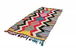 Marokkaanse Berber tapijt Boucherouite 125 x 265 cm
