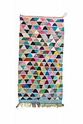 Marokkaanse Berber tapijt Boucherouite 125 x 255 cm