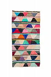 Marokkaanse Berber tapijt Boucherouite 135 x 270 cm