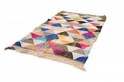 Marokkaanse Berber tapijt Boucherouite 135 x 230 cm