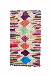 Marokkaanse Berber tapijt Boucherouite 140 x 255 cm