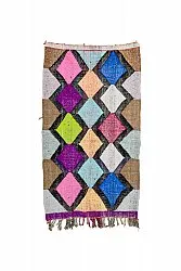 Marokkaanse Berber tapijt Boucherouite 135 x 230 cm
