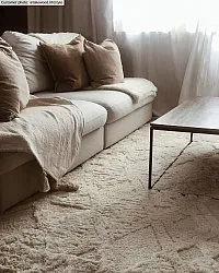 Hoogpolig vloerkleed - Rostock (offwhite)