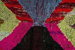 Marokkaanse Berber tapijt Boucherouite 125 x 225 cm