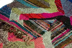 Marokkaanse Berber tapijt Boucherouite 125 x 225 cm