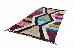 Marokkaanse Berber tapijt Boucherouite 135 x 255 cm