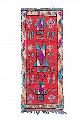 Marokkaanse Berber tapijt Boucherouite 245 x 95 cm