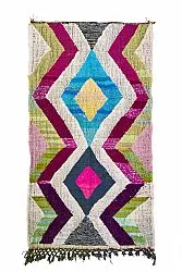 Marokkaanse Berber tapijt Boucherouite 130 x 240 cm