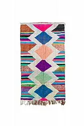 Marokkaanse Berber tapijt Boucherouite 130 x 230 cm