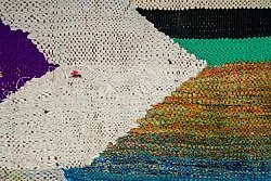 Marokkaanse Berber tapijt Boucherouite 130 x 230 cm