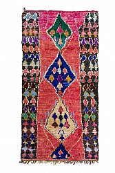 Marokkaanse Berber tapijt Boucherouite 290 x 140 cm