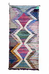 Marokkaanse Berber tapijt Boucherouite 145 x 310 cm