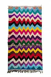 Marokkaanse Berber tapijt Boucherouite 125 x 235 cm