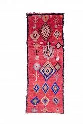 Marokkaanse Berber tapijt Boucherouite 240 x 90 cm