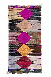 Marokkaanse Berber tapijt Boucherouite 130 x 275 cm
