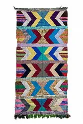 Marokkaanse Berber tapijt Boucherouite 130 x 275 cm