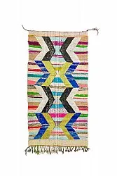 Marokkaanse Berber tapijt Boucherouite 135 x 250 cm