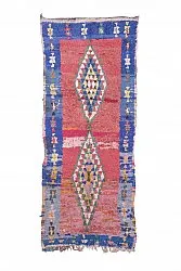 Marokkaanse Berber tapijt Boucherouite 260 x 105 cm