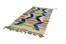 Marokkaanse Berber tapijt Boucherouite 135 x 250 cm